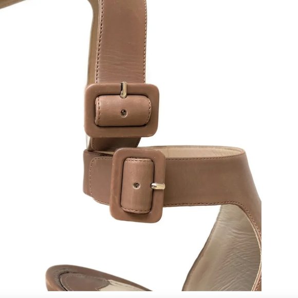 Prada Brown Leather Heeled Sandals - IT 40 - Picture 5 of 16